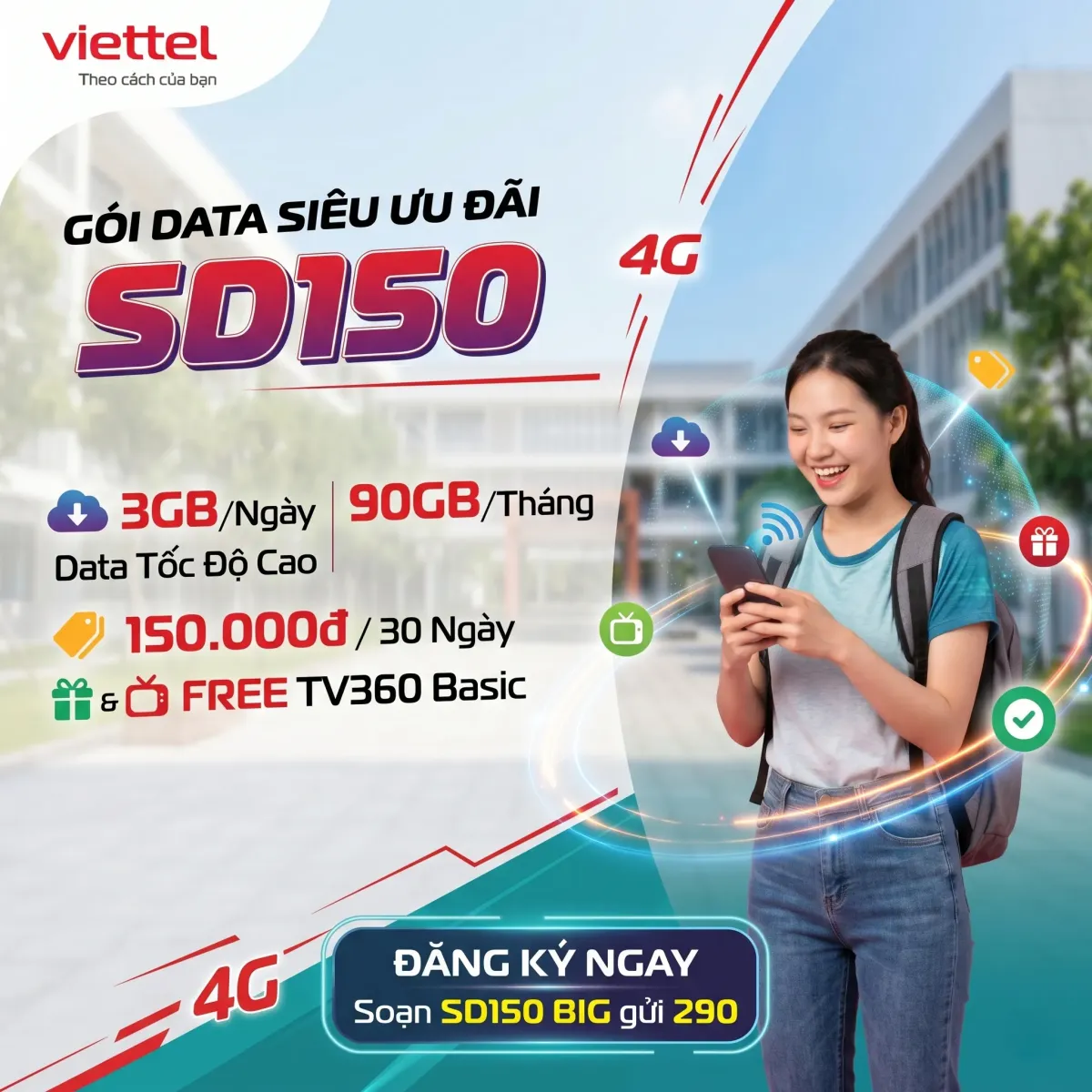 Gói SD150 Viettel