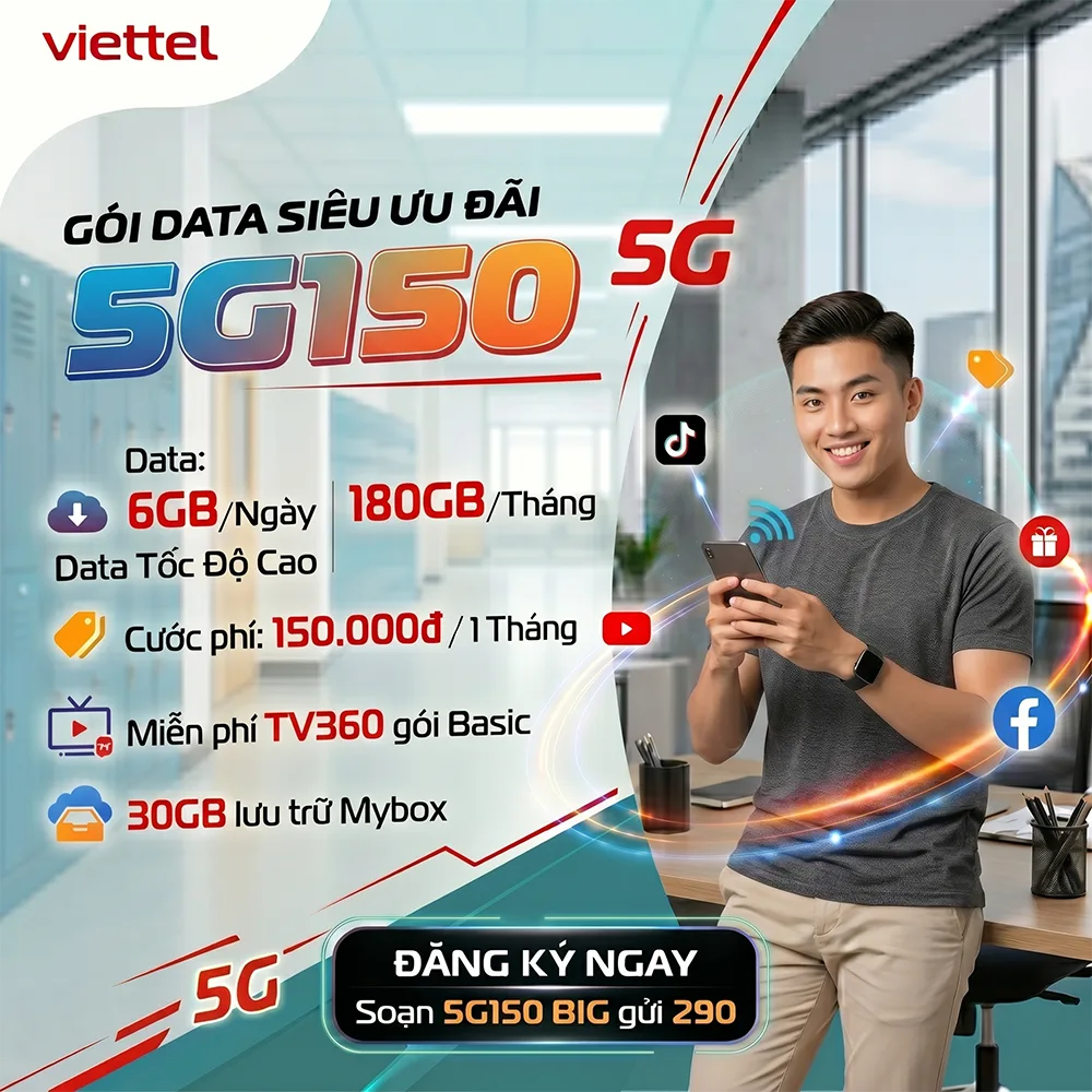Gói 5G150 Viettel