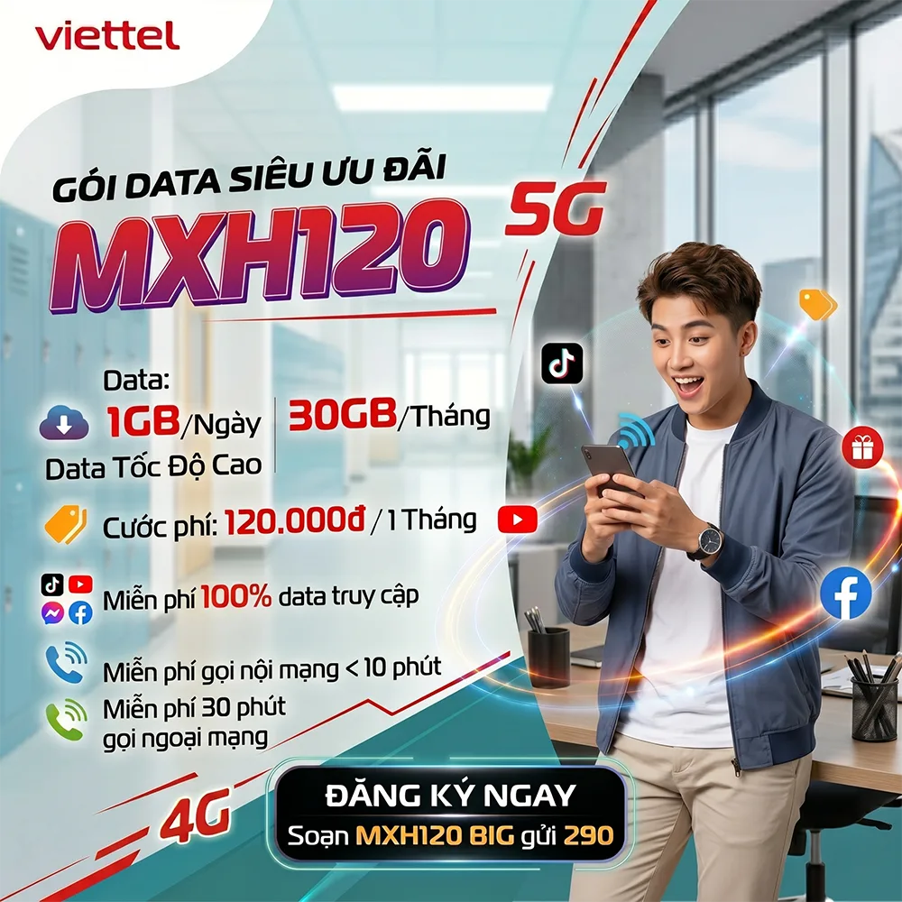 Gói MXH120 Viettel