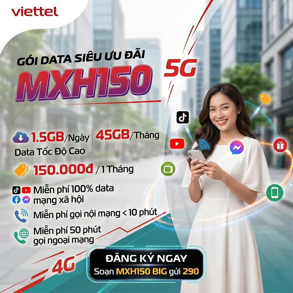 Gói MXH150 Viettel