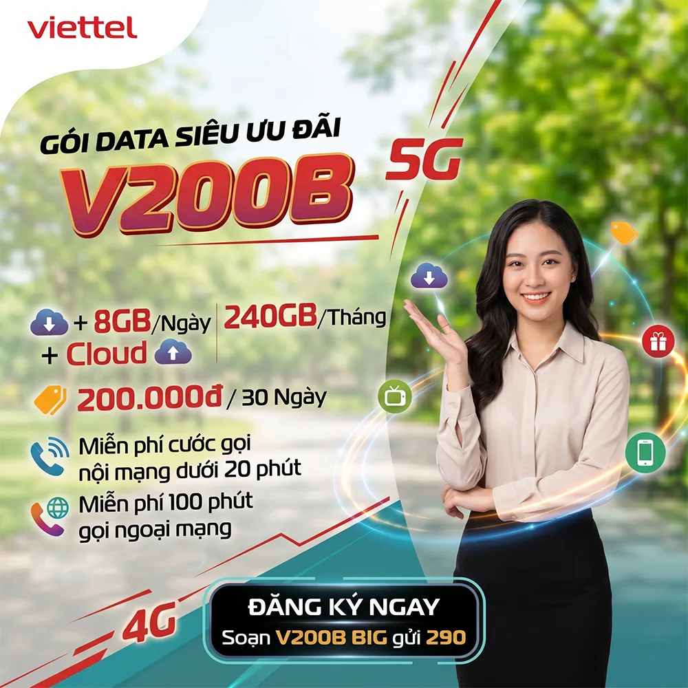 Gói V200B Viettel