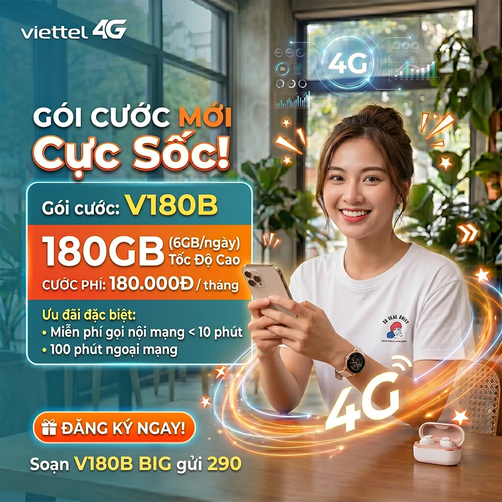 Gói V180B Viettel