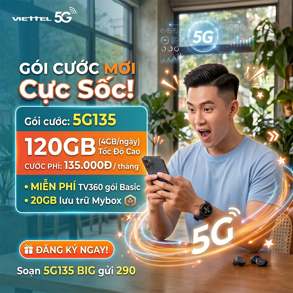 gói 5G135 Viettel